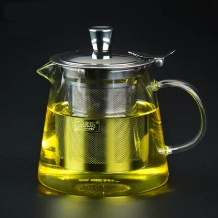 Glass Teapot with Steel Infuser